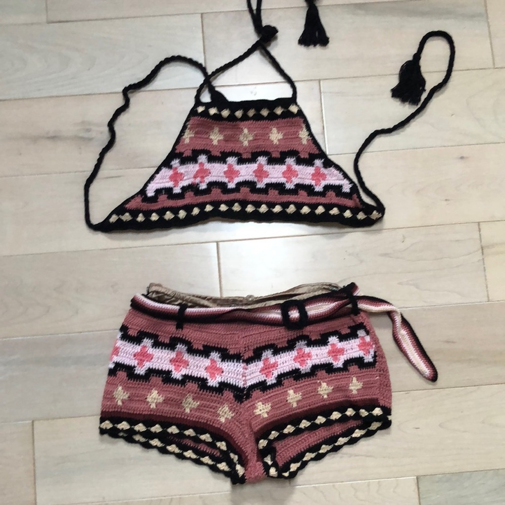 Anna kosturova hand made crochet girls bathing suit 12